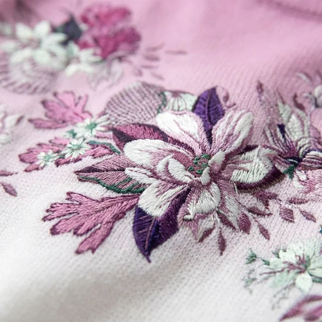 Lotte Bloemenprint Trui met Col
