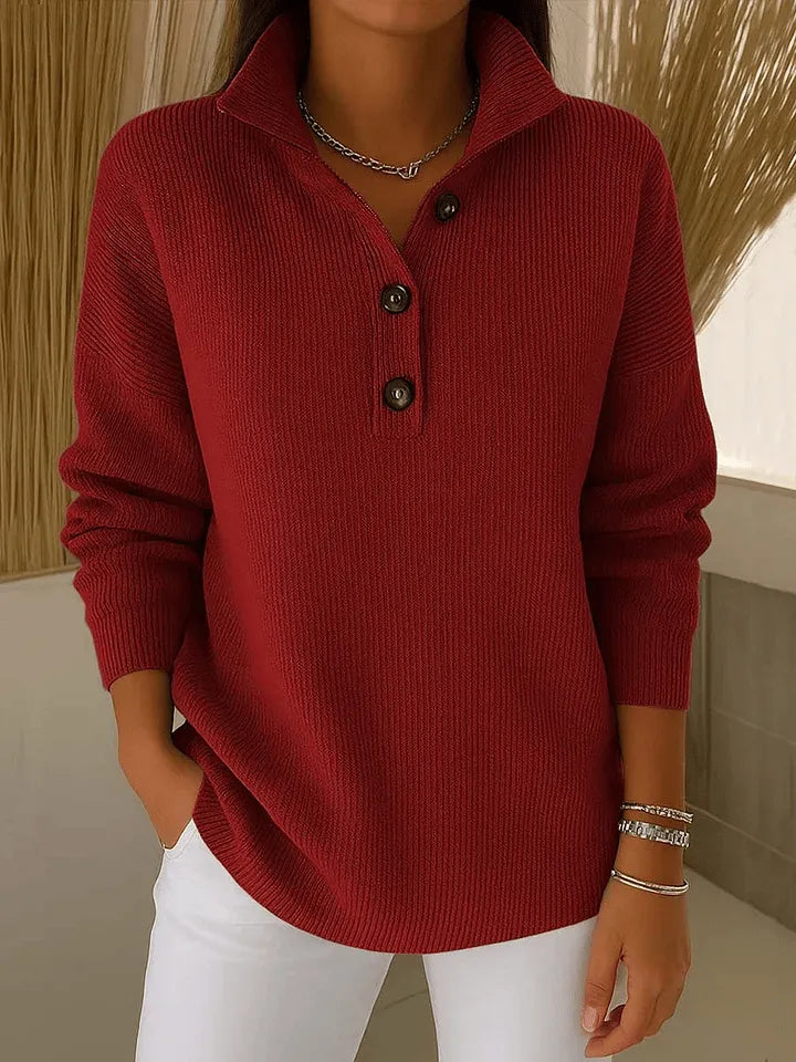 Amber Jersey Polo met V-hals