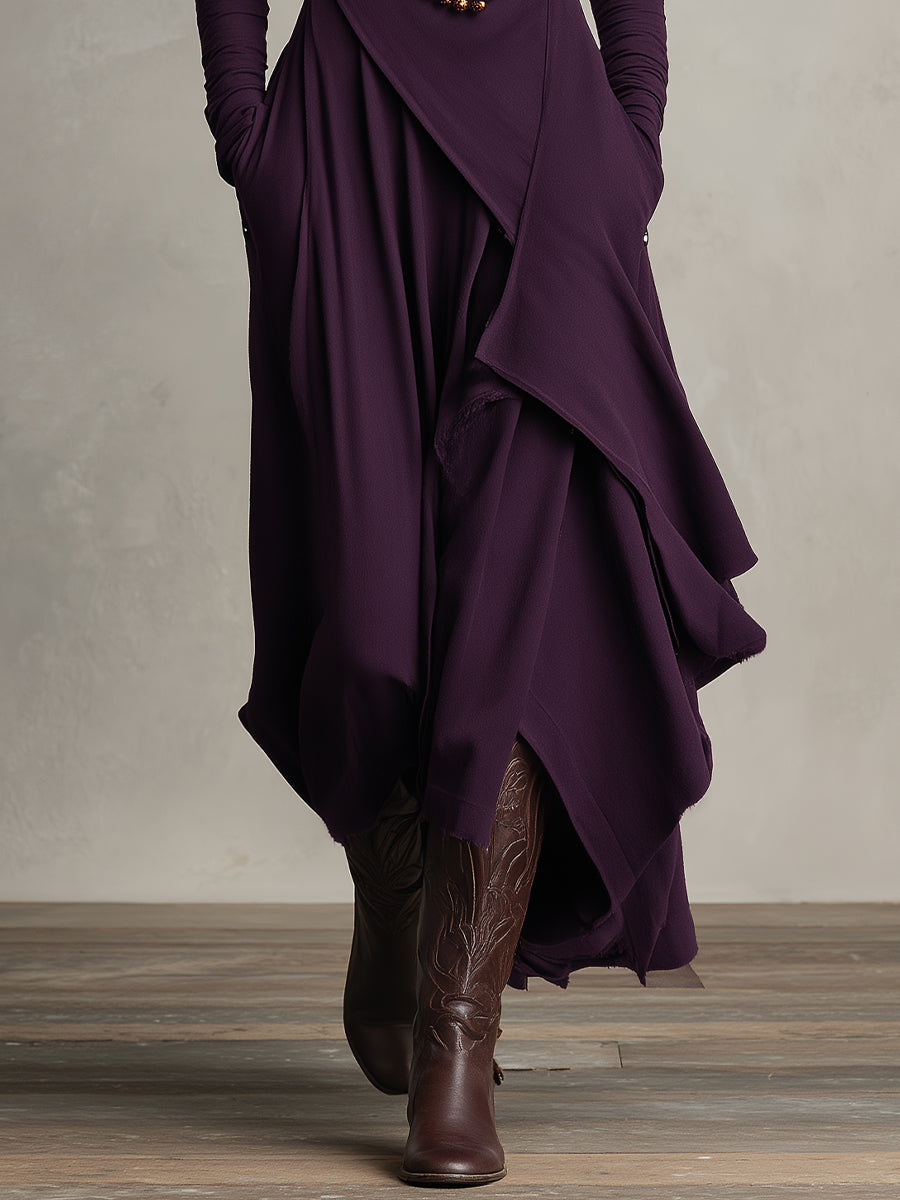 Nola Bohemian Draped Maxi Dress