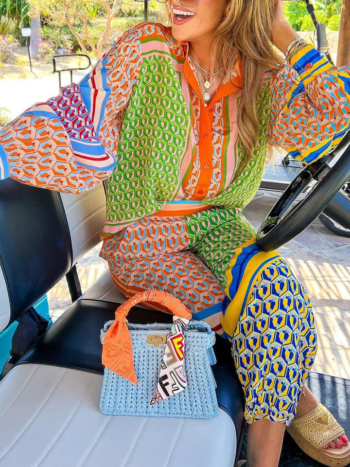 Josephine™ | Tropical Look Colorful Unique Shirt