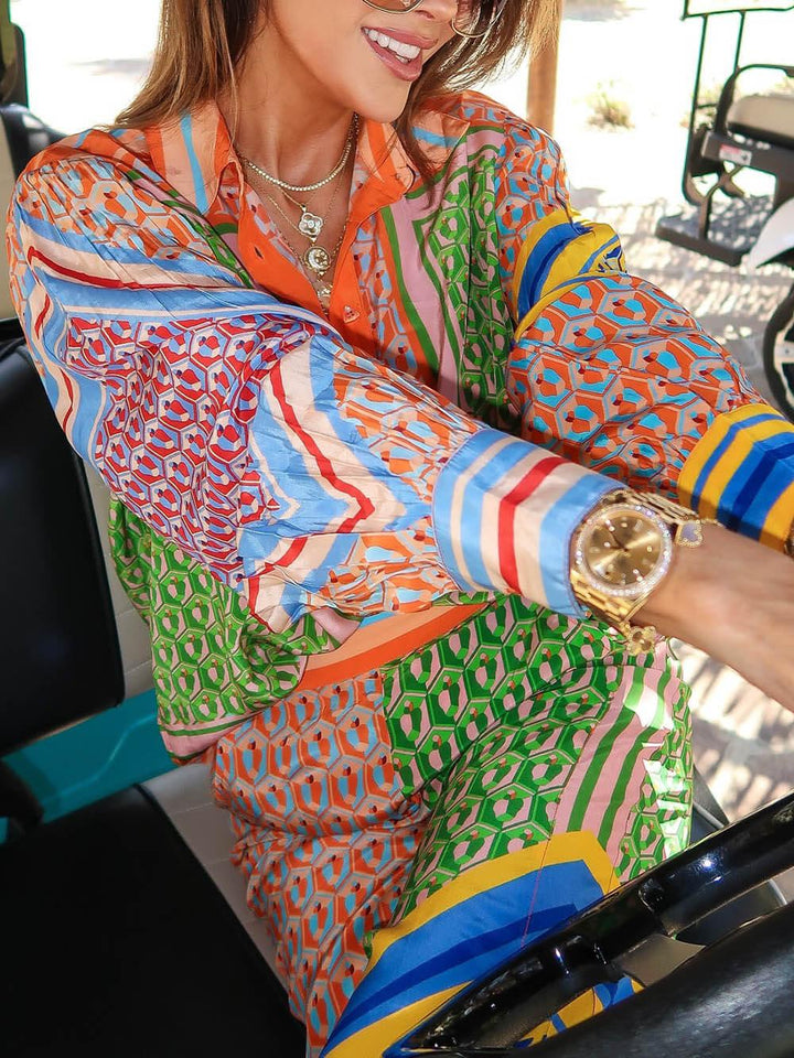 Josephine™ | Tropical Look Colorful Unique Shirt