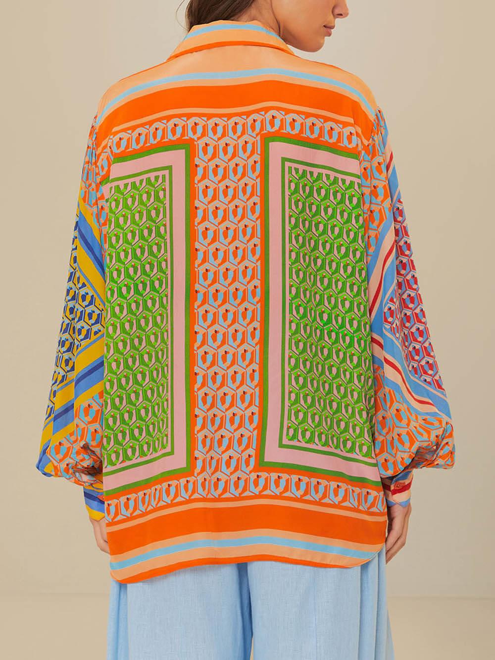 Josephine™ | Tropical Look Colorful Unique Shirt