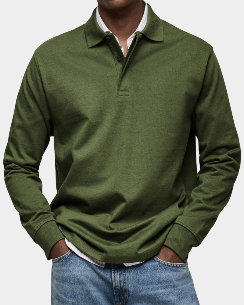 Leo Melbourne™ | Comfortable spring polo with long sleeves