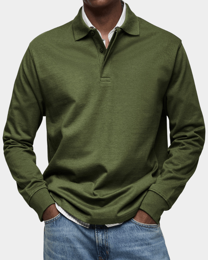 Leo Melbourne™ | Comfortable spring polo with long sleeves