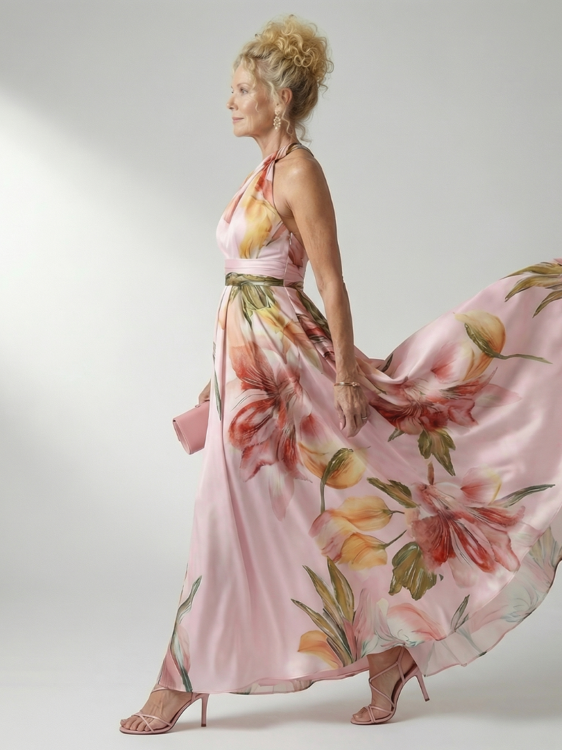 Magnolia Light Floral Maxi Dress