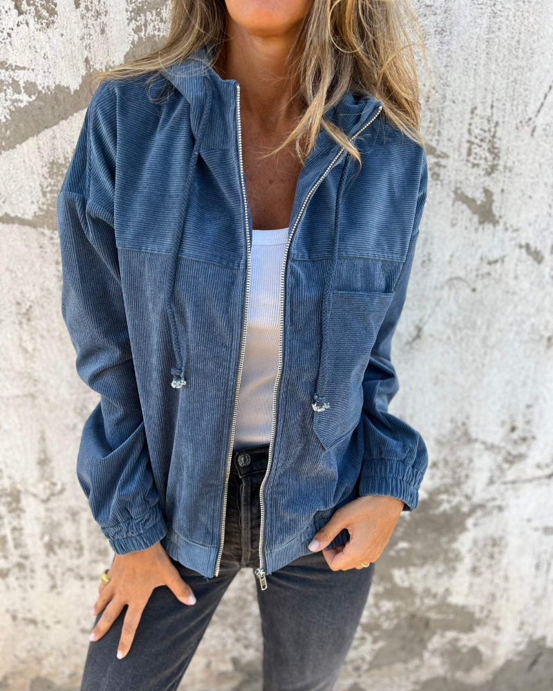 Danna jacket with hood and zip