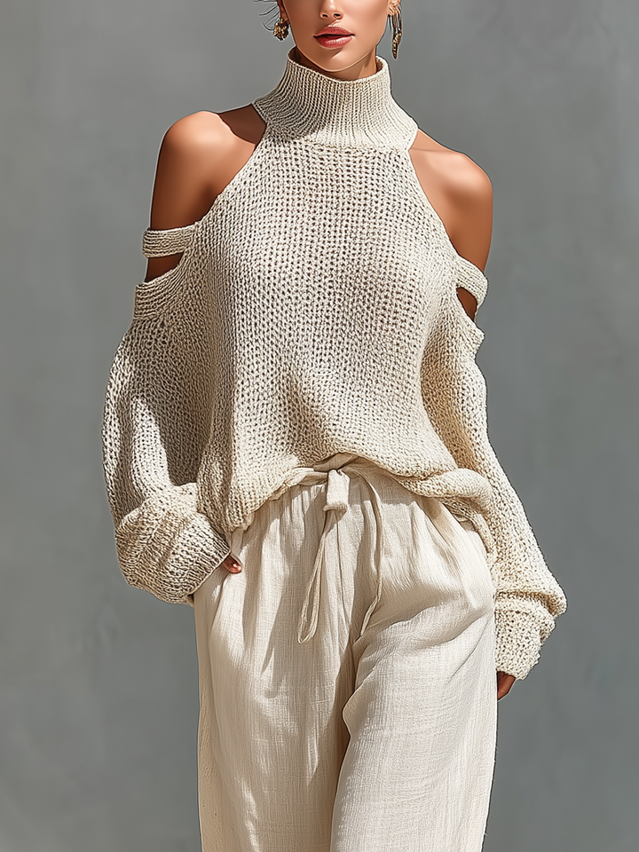 Freya Knit Fabric Cold-Shoulder
