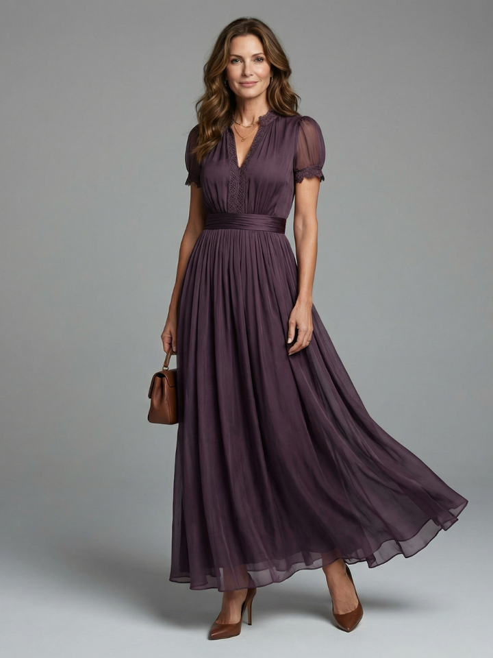 Odessa Waist Keyhole Maxi Dress