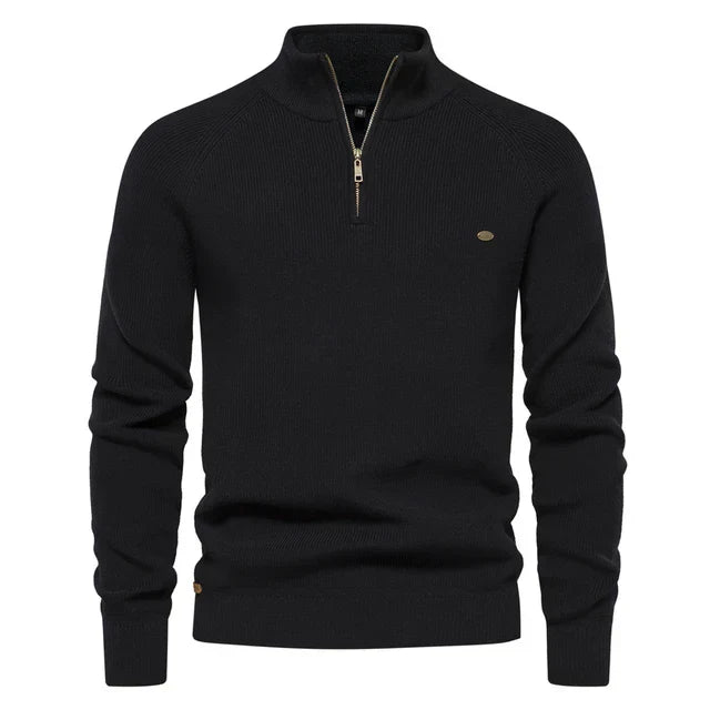 Steven™ | Knitted Zip-Up Sweater