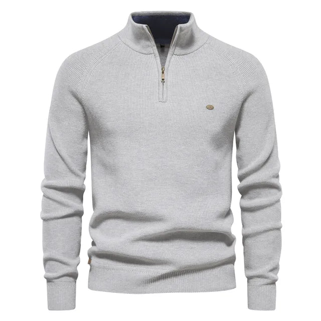 Steven™ | Knitted Zip-Up Sweater