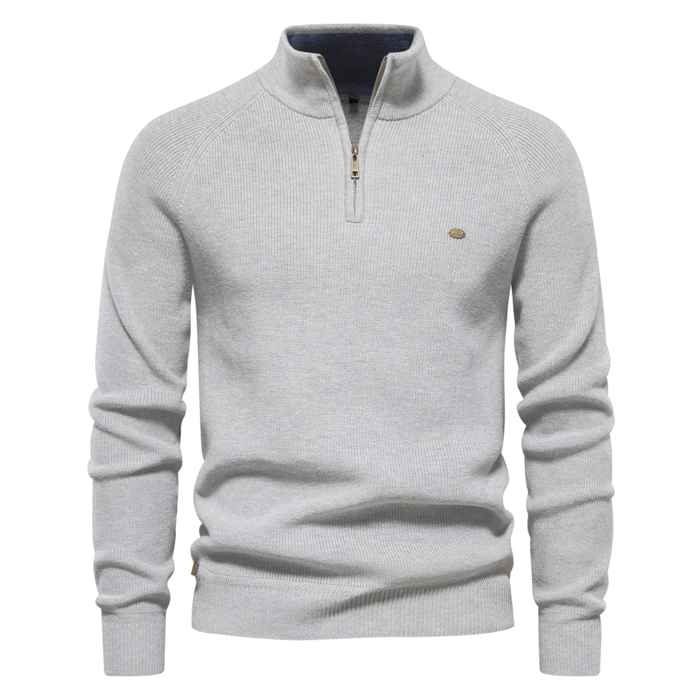 Steven™ | Knitted Zip-Up Sweater