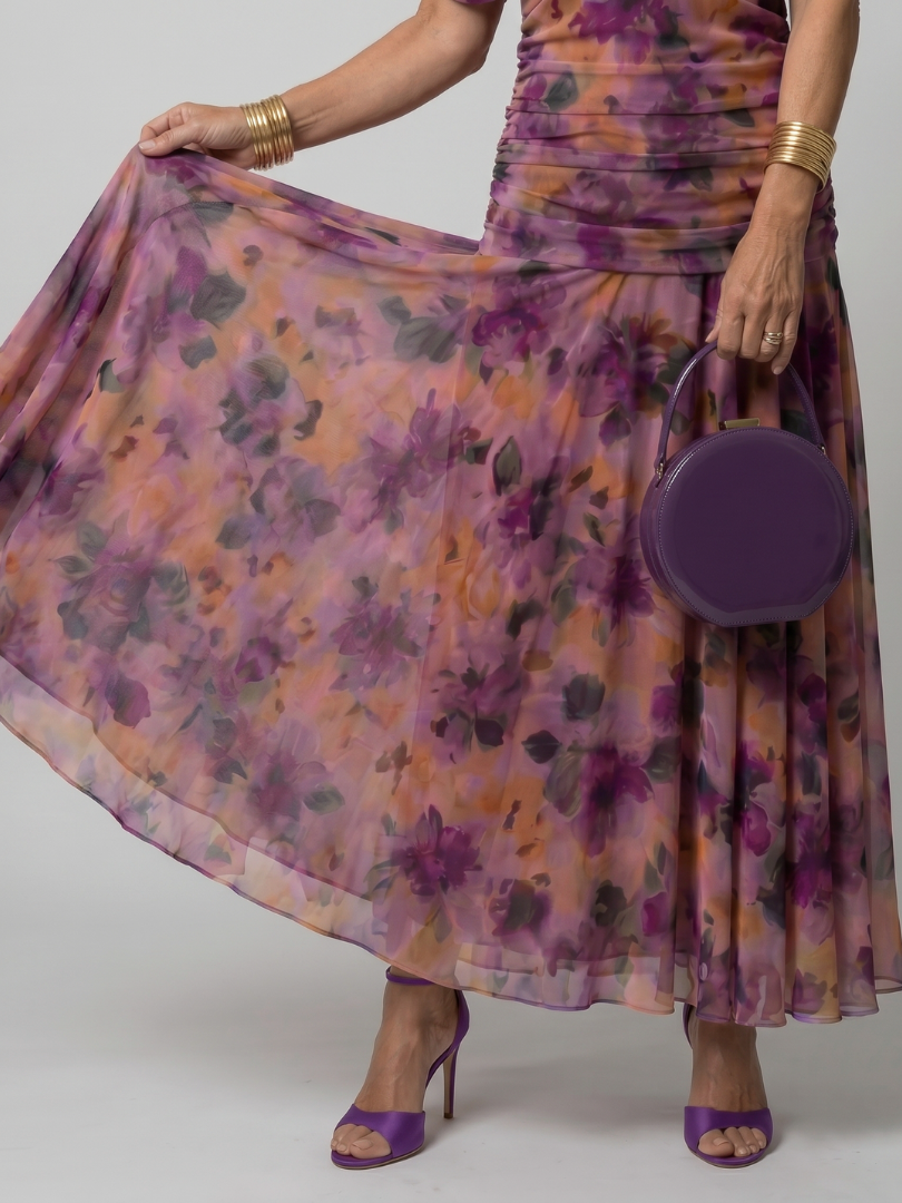 Vivienne Off Shoulder Flow Midi Dress