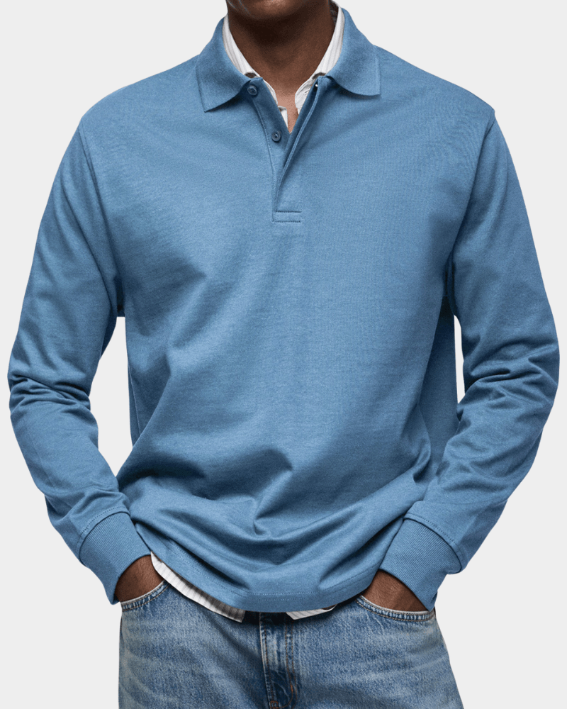 Leo Melbourne™ | Comfortable spring polo with long sleeves