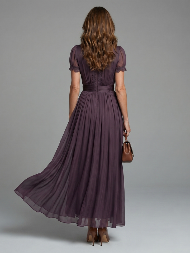 Odessa Waist Keyhole Maxi Dress