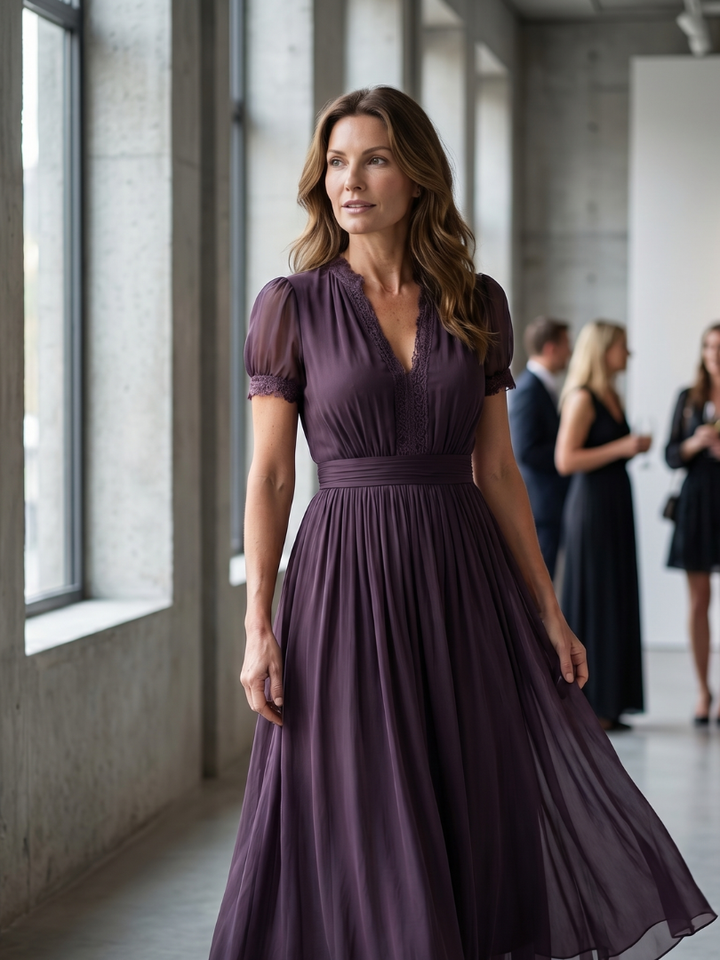 Odessa Waist Keyhole Maxi Dress
