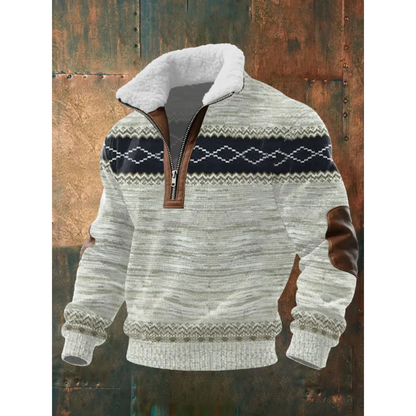 SILVORO High Neck Fleece Sweater