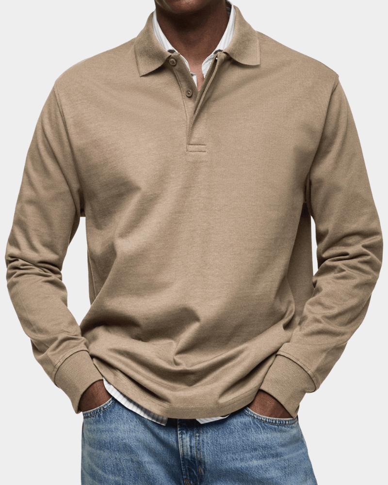Leo Melbourne™ | Comfortable spring polo with long sleeves