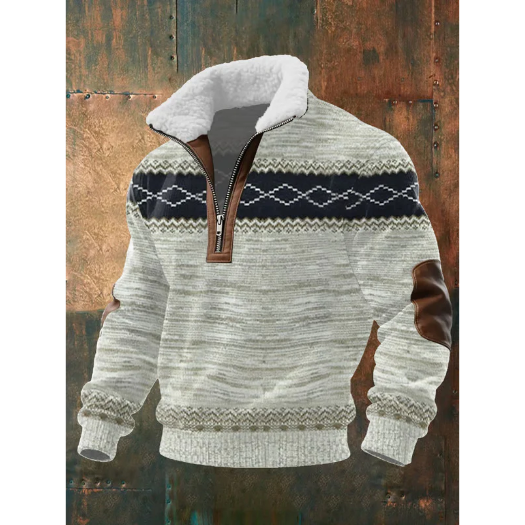 SILVORO High Neck Fleece Sweater