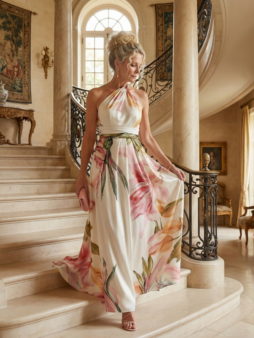 Magnolia Light Floral Maxi Dress