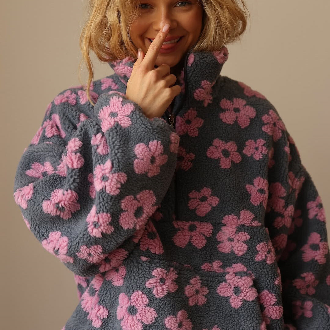 Jade Fleece Pullover Bloom