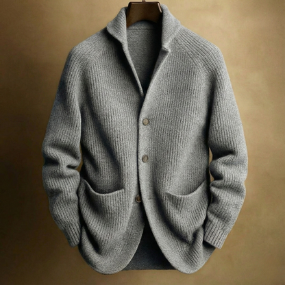 Liam Cord Cardigan In Wool For Men