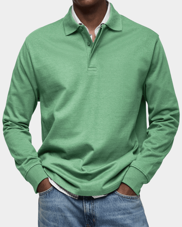 Leo Melbourne™ | Comfortable spring polo with long sleeves