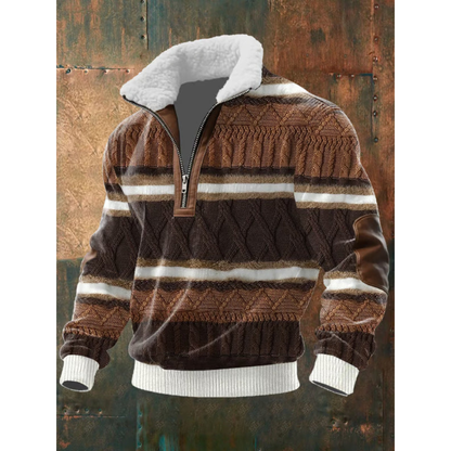 SILVORO High Neck Fleece Sweater