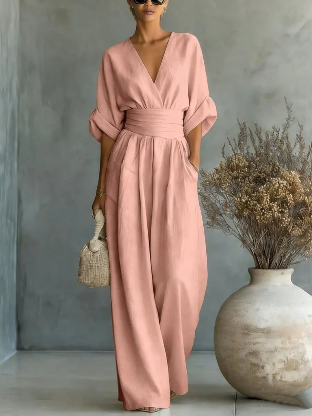 Cleo Relaxed Linen Jumpsuit