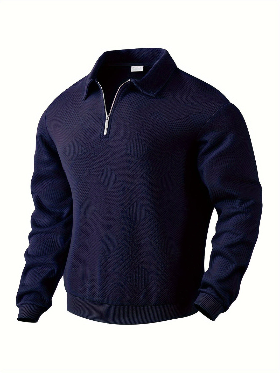 Didier™ | Vintage Zip-Up Sweater with Geometric Design
