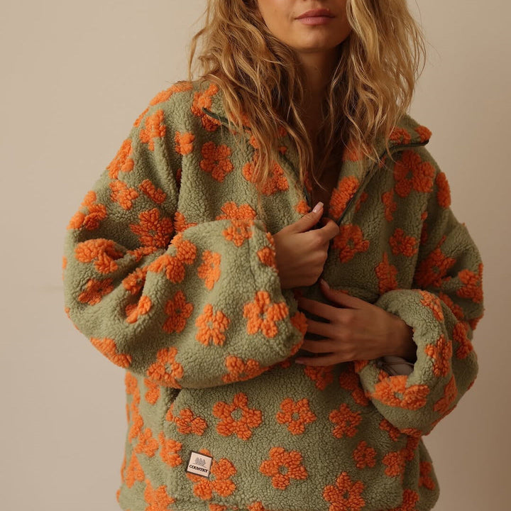 Jade Fleece Pullover Bloom
