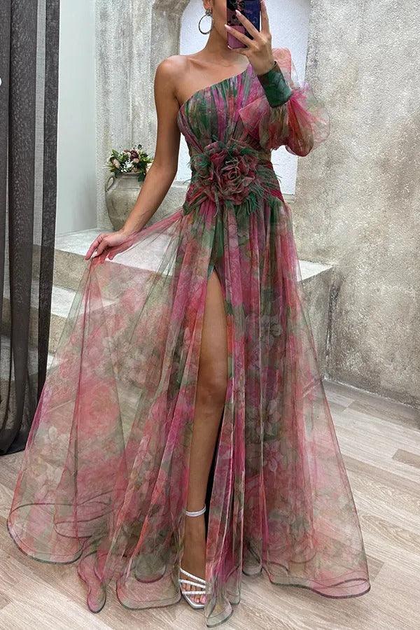 Grace™ | Summer Escape Beauty Floral Pleated Maxi Dress
