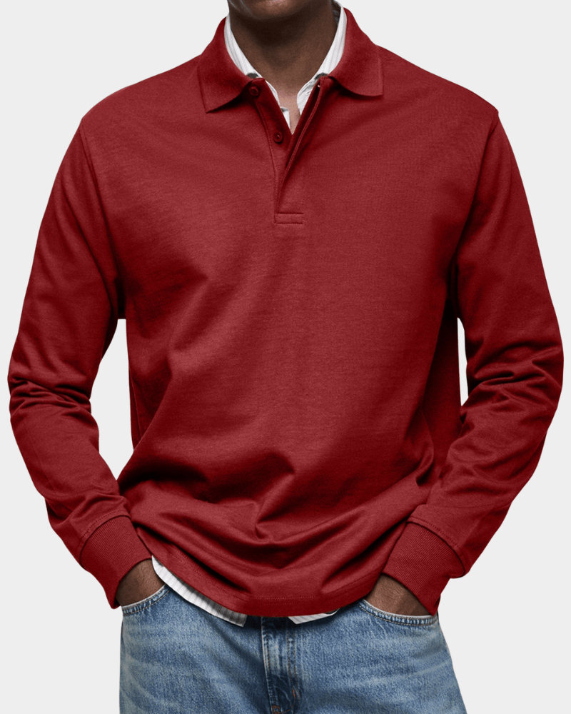 Leo Melbourne™ | Comfortable spring polo with long sleeves