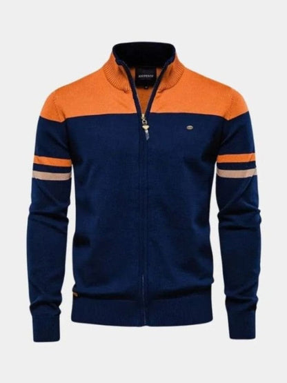 Anders Knitted Cardigan with Zipper Closure