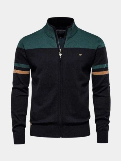 Anders Knitted Cardigan with Zipper Closure