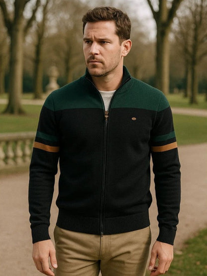 Anders Knitted Cardigan with Zipper Closure