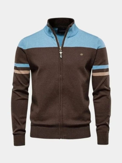 Anders Knitted Cardigan with Zipper Closure