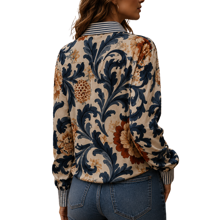 Jasmine Vintage Floral Print Blouse