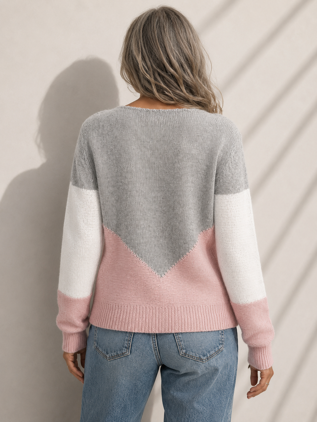 Sophie Colour-Block Knit Sweater