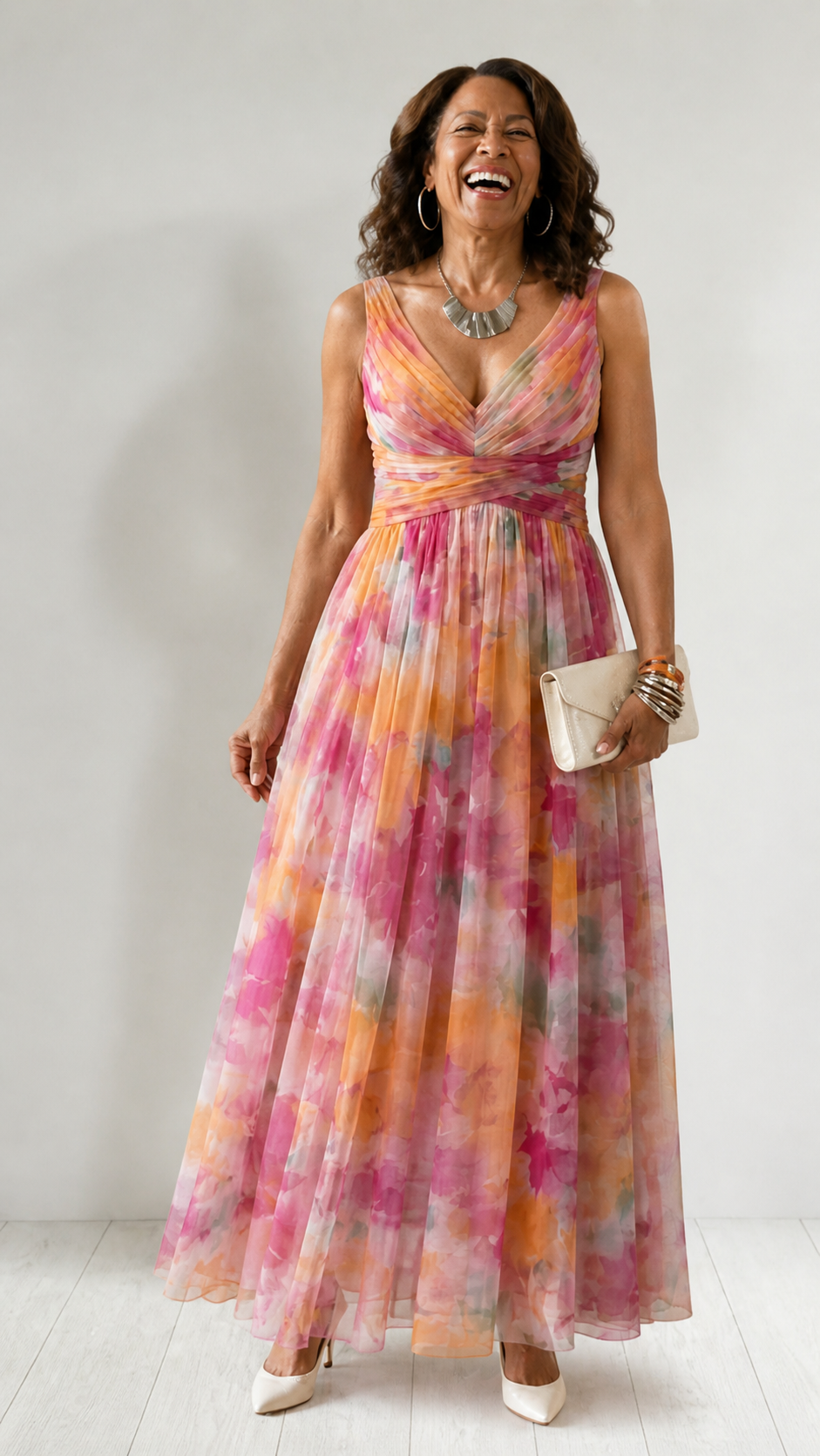 Marceline Soft Wrap Maxi Dress