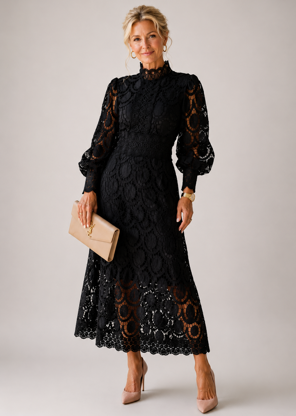Elowen Lace Midi Dress