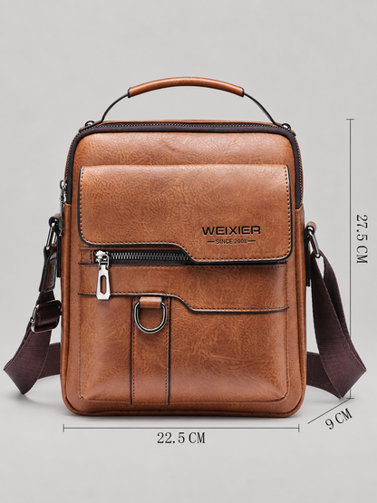 René vintage crossbodytas van kunstleer