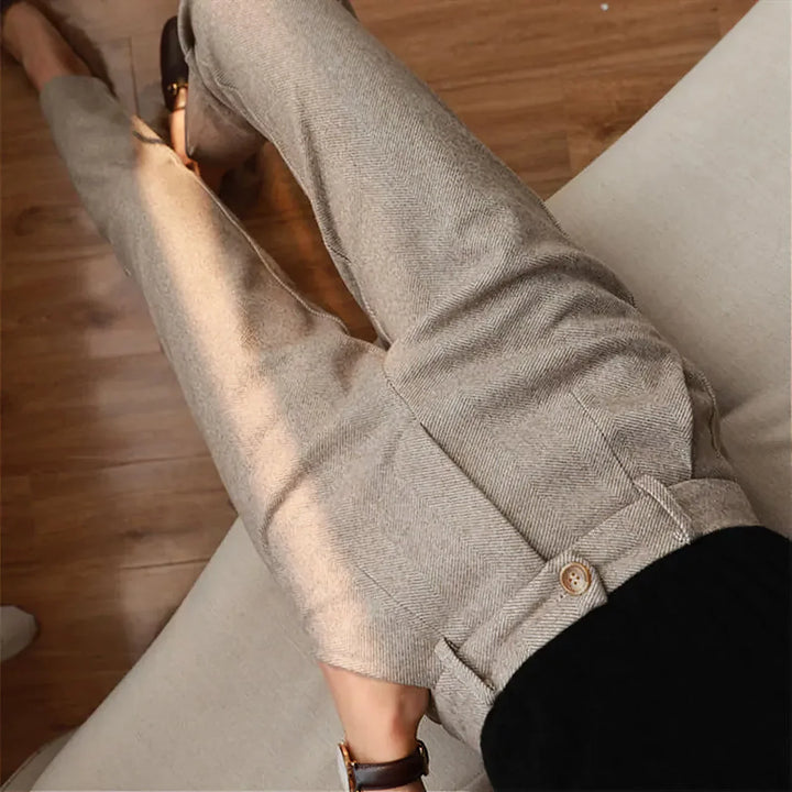Jake Elegant Pure Wool Tailored Trousers