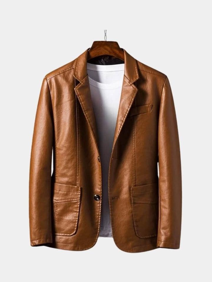 Jonas Caramel Leather Jacket