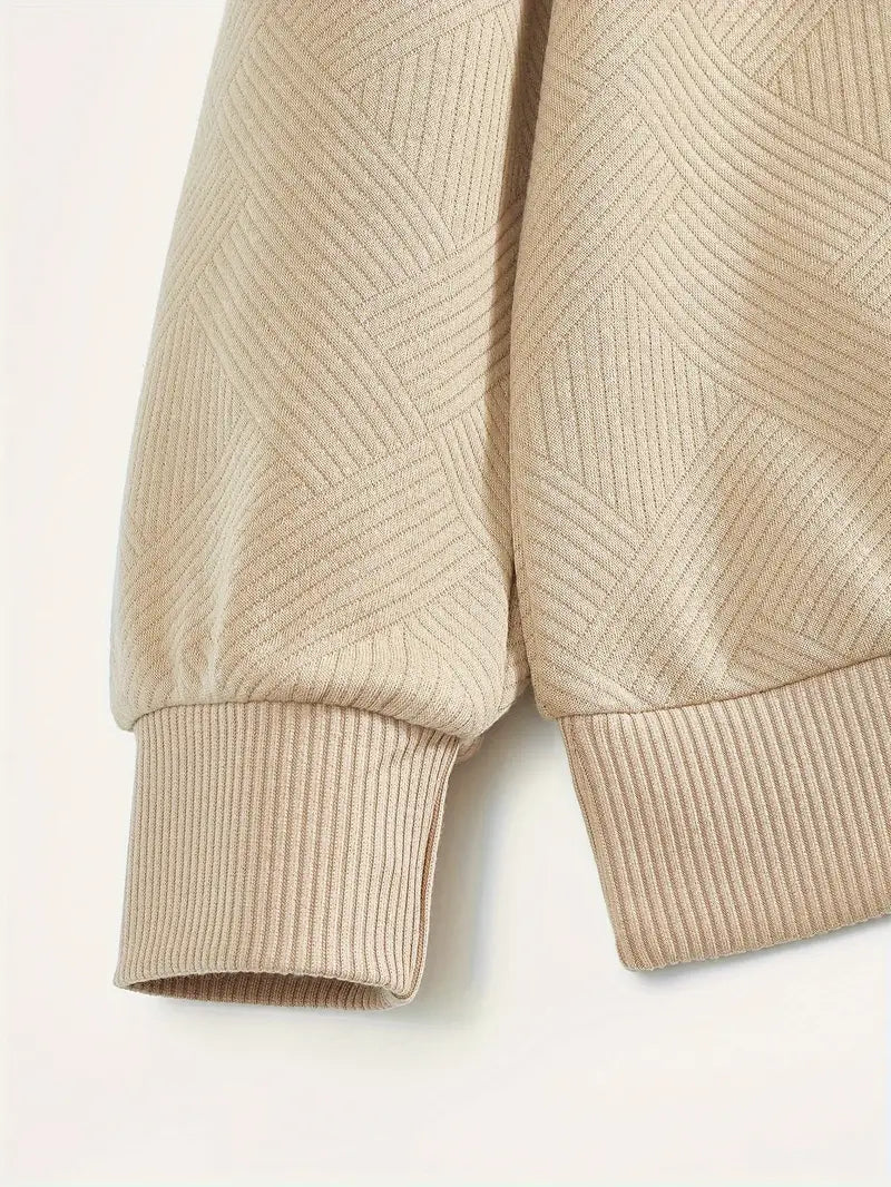 Didier™ | Vintage Zip-Up Sweater with Geometric Design