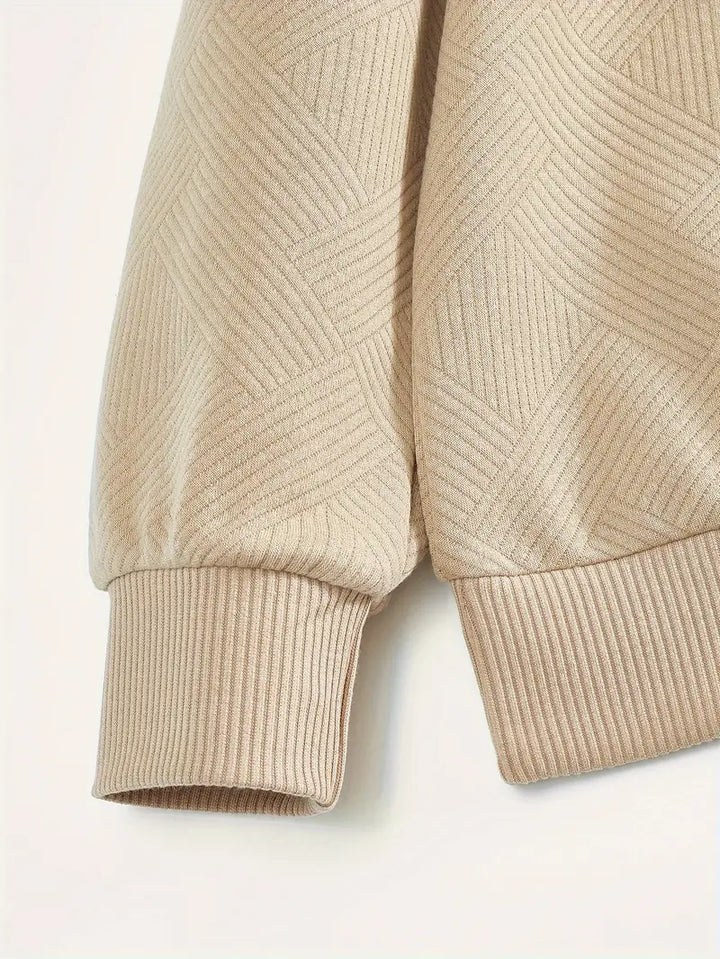 Didier™ | Vintage Zip-Up Sweater with Geometric Design