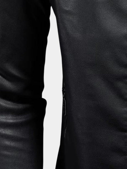 Luca Leather Jacket with Zippers