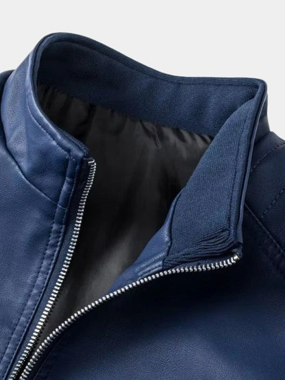 Luca Leather Jacket with Zippers