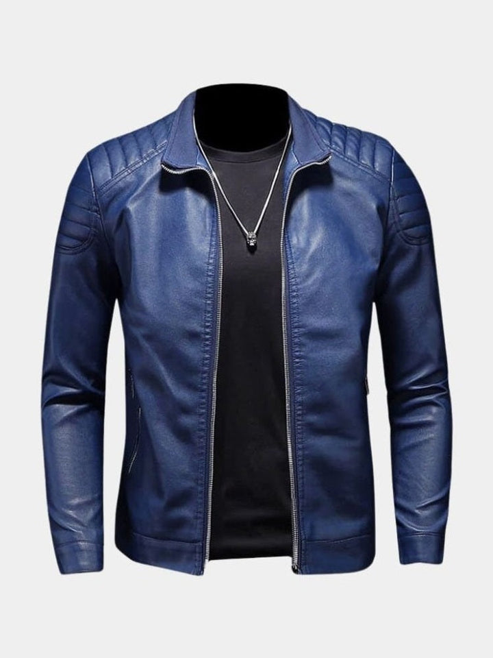 Luca™ | Leather Jacket with Zippers