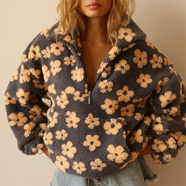 Jade Fleece Pullover Bloom