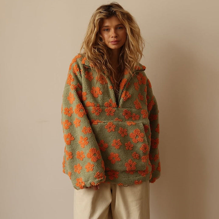Jade Fleece Pullover Bloom